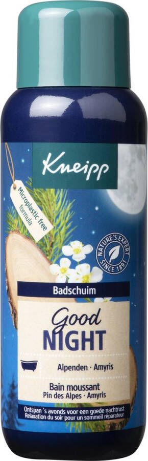 Kneipp Good Night Badschuim Alpenden en Amyris Goede nachtrust Ontspannend Vegan 1st 400 ml