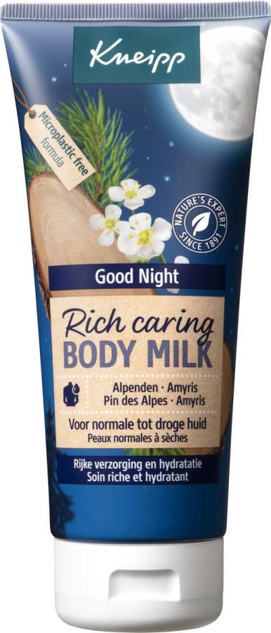 Kneipp Good Night Body lotion Alpenden en Amyris Goede nachtrust Ontspannend Vegan 1st 200 ml