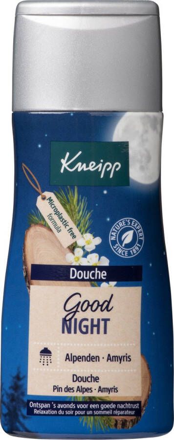 Kneipp Good Night Douchegel Alpenden en Amyris Goede nachtrust Ontspannend Vegan 1 st 200 ml