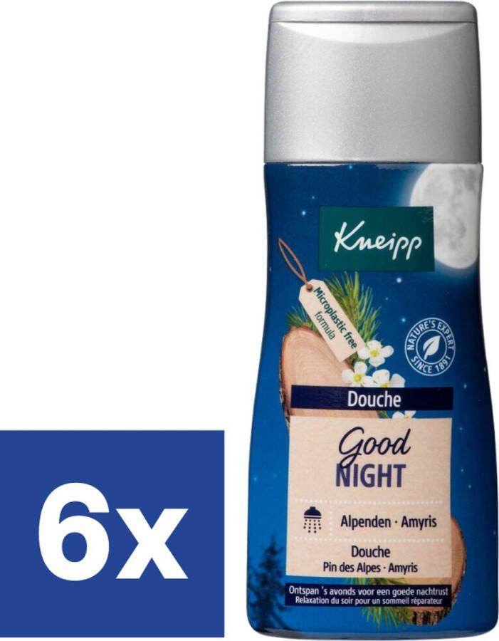 Kneipp Good Night Douchegel Alpenden & Amyris 6 x 200 ml