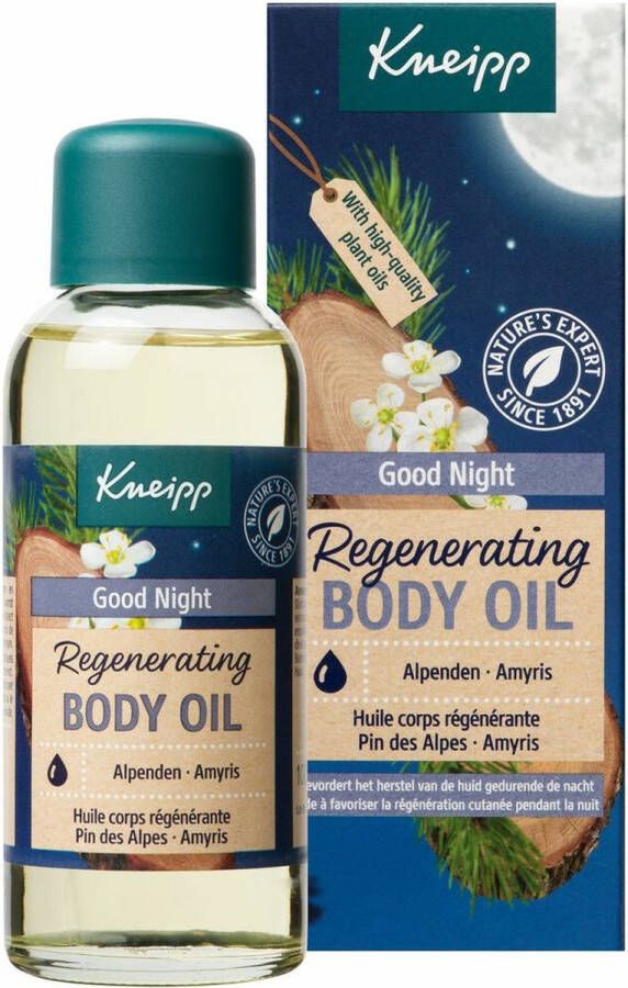 Kneipp Good Night Huidolie Alpenden en Amyris Goede nachtrust Ontspannend Vegan 1 st 100 ml