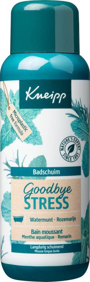 Kneipp Goodbye Stress Badschuim Watermunt en Rozemarijn Ontspannend Geschikt voor alle huidtypen Vegan 1 st 400 ml