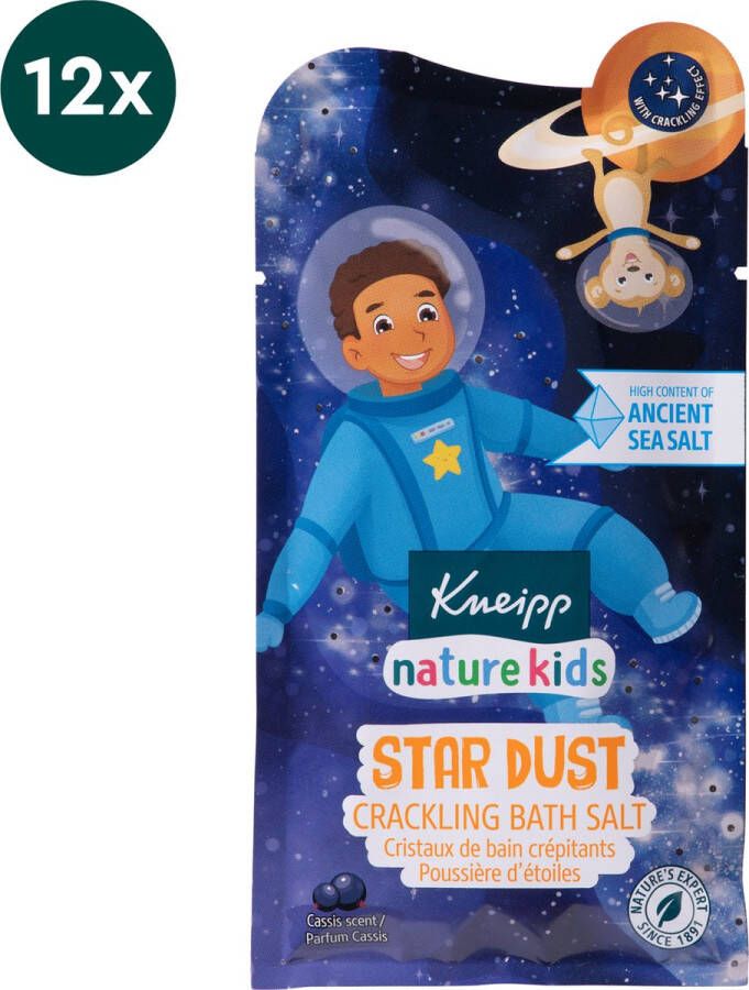 Kneipp Kids Badkristallen Star Dust Badzout Sachet Grootverpakking Voordeelverpakking Vegan 12 x 60 gram
