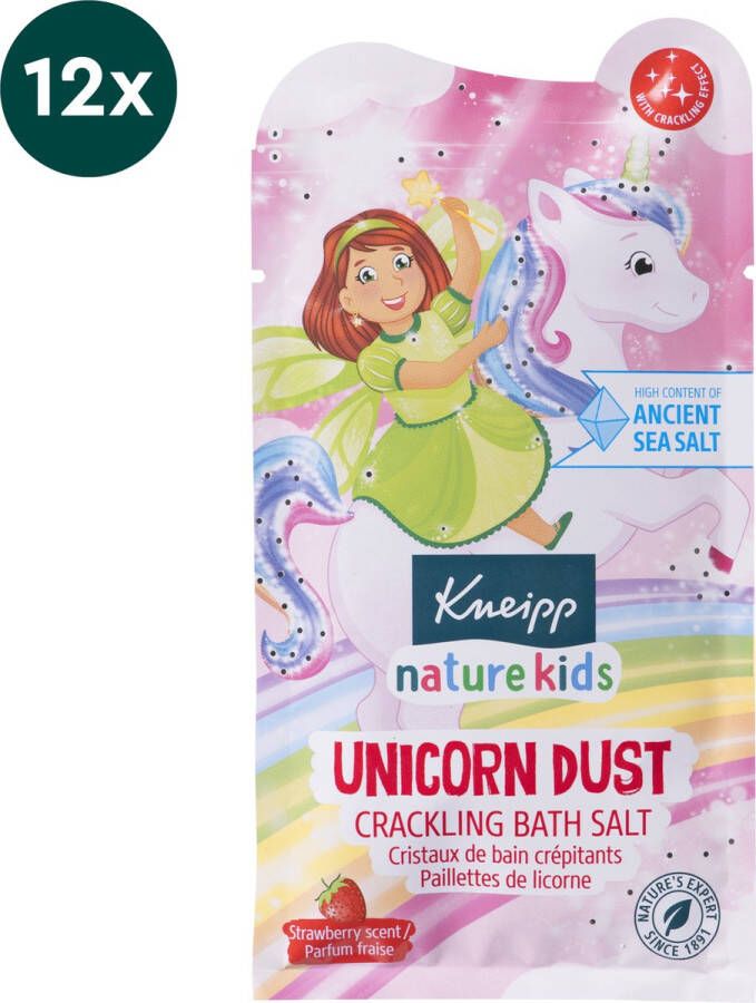 Kneipp Kids Badkristallen Unicorn Dust Badzout Vegan Voordeelverpakking Grootverpakking 12x60 gram