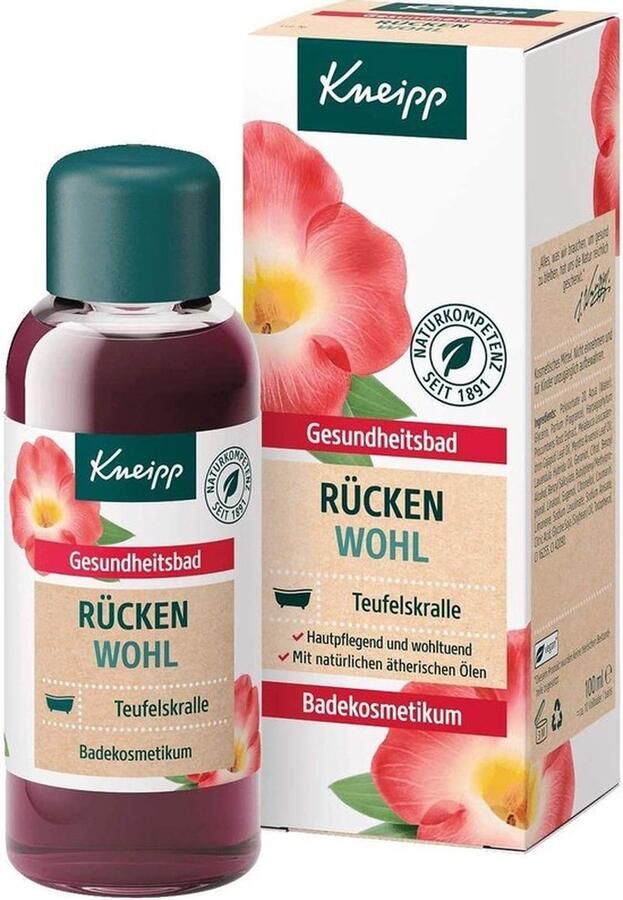 Kneipp badolie 100ml Rücken Wohl duivelskruid