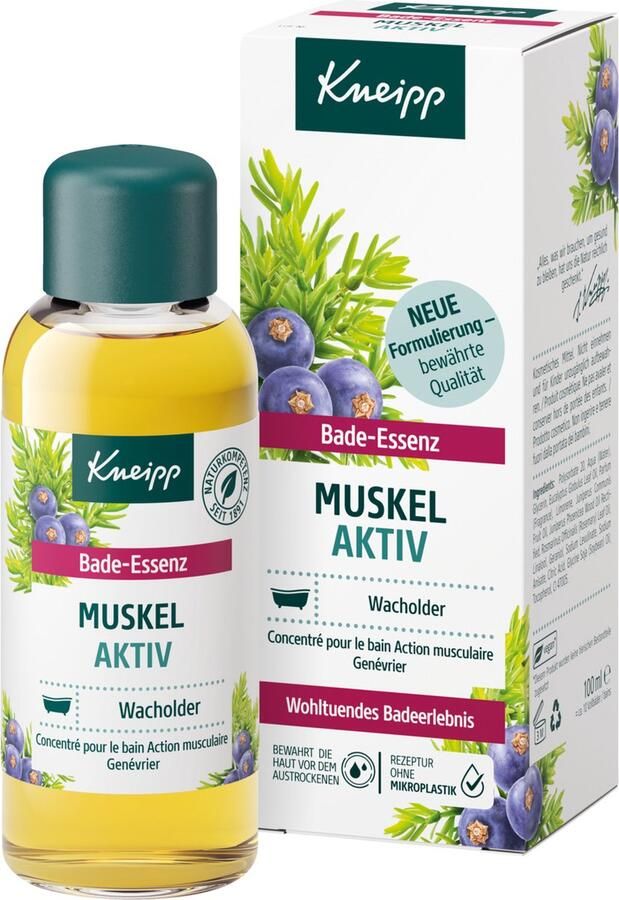 Kneipp Badolie Muskel Active Jeneverbes 100 ml
