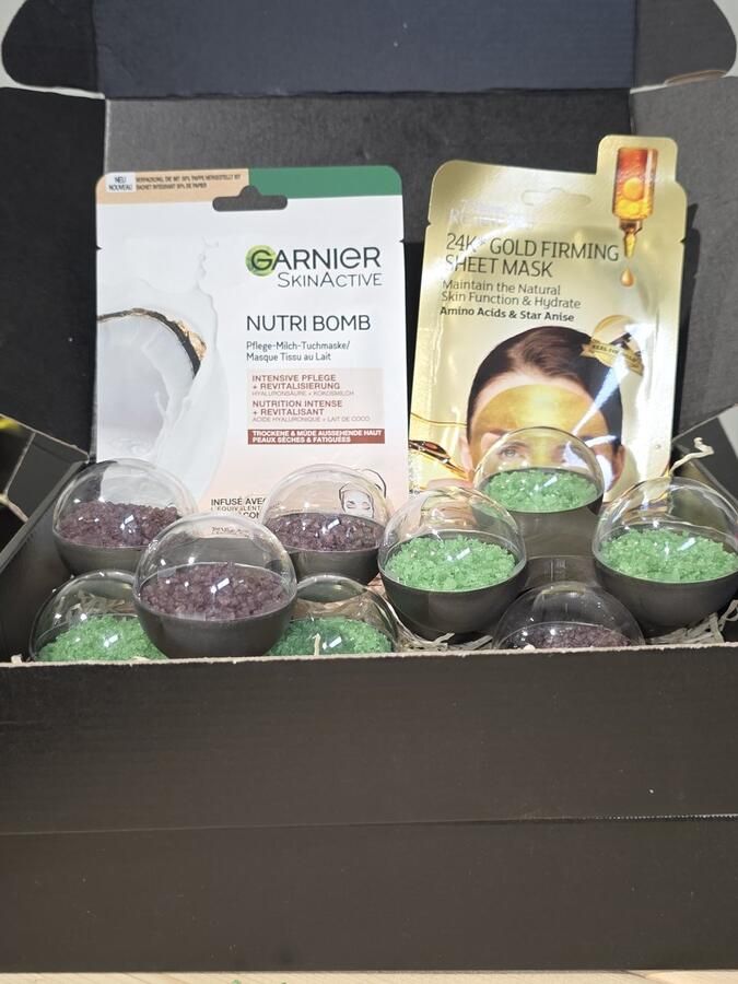 Kneipp Luxe Giftbox voor Vrouwen – Ontspan en Verwen met Badkristallen Garnier en 7th Heaven Maskers