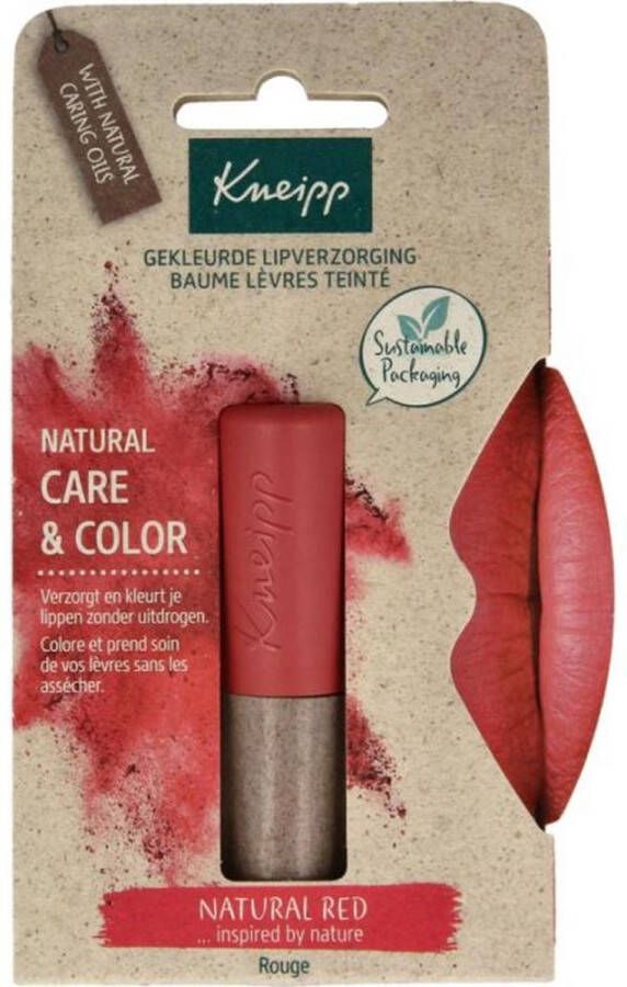 Kneipp Lipcare Natural Red 3.5g 7 Stuks Voordeelverpakking