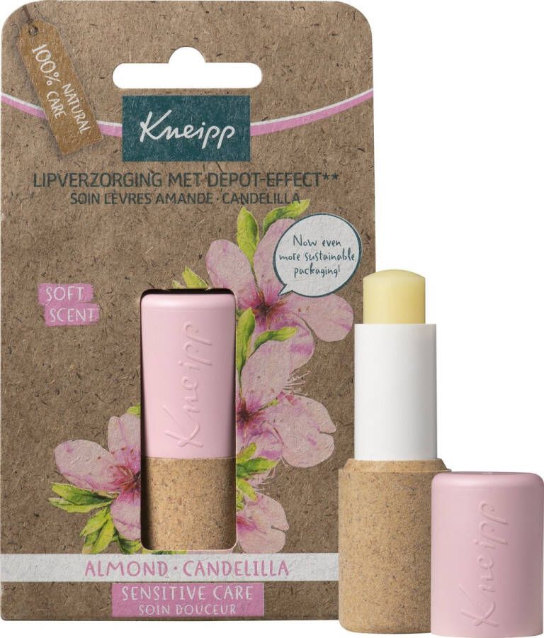 Kneipp Lippenbalsem Sensitive Care Almond Candelilla Droge gevoelige lippen 1 st