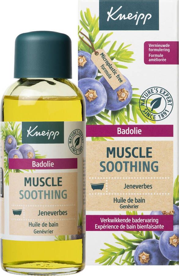 Kneipp Muscle Soothing Badolie Jeneverbes Verkwikkend voor de spieren Geschikt voor alle huidtypen Vegan 1 st 100 ml