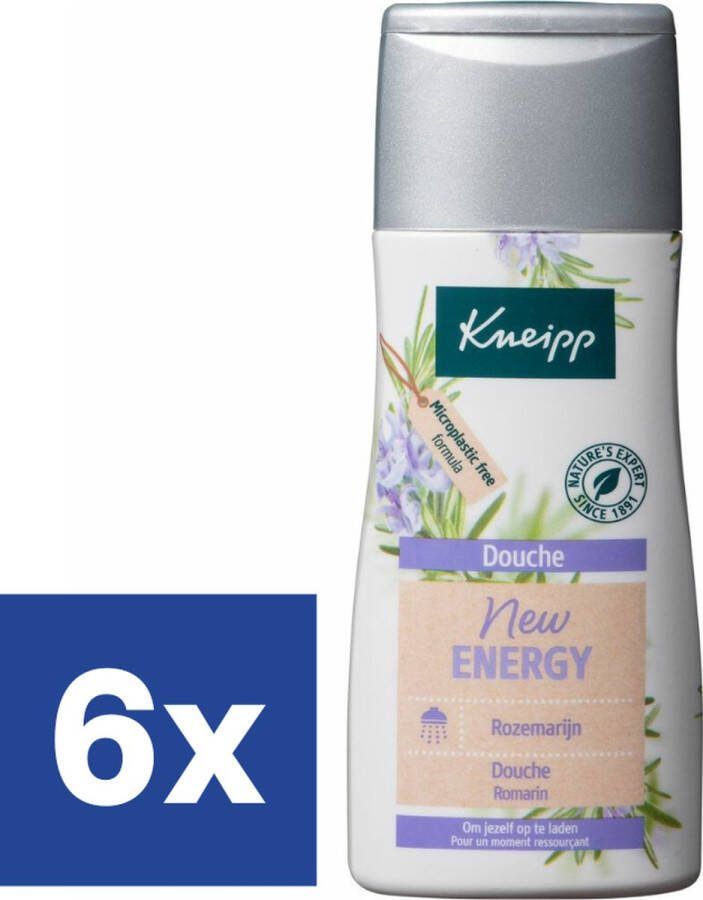 Kneipp New Energy Douchegel Rozemarijn 6 x 200 ml