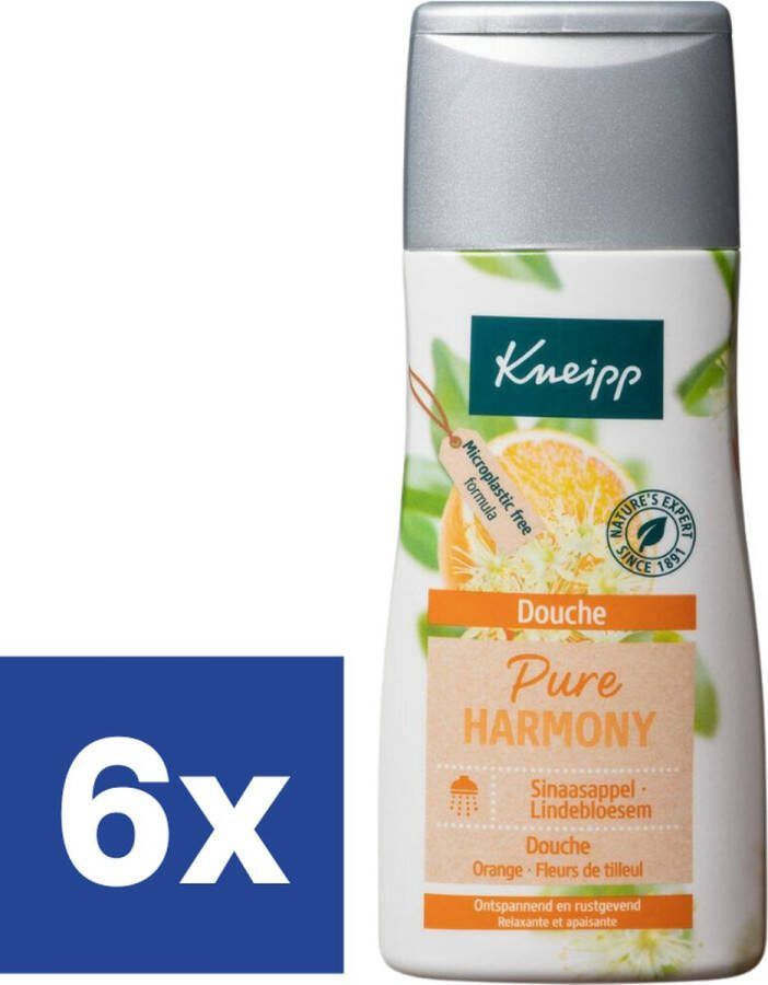 Kneipp Pure Harmony Douchegel Sinaasappel & Lindebloesem 6 x 200 ml
