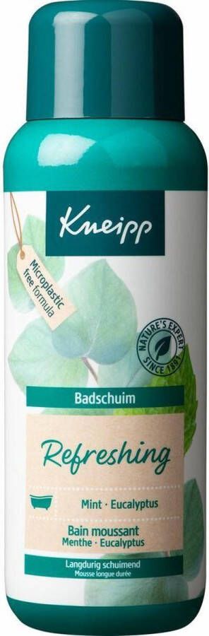 Kneipp Refreshing Badschuim Mint Eucalyptus Verfrissend Vegan 1 st 400 ml