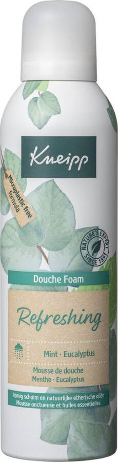 Kneipp Refreshing Douche foam Douche schuim Mint en eucalyptus Vegan 200 ml