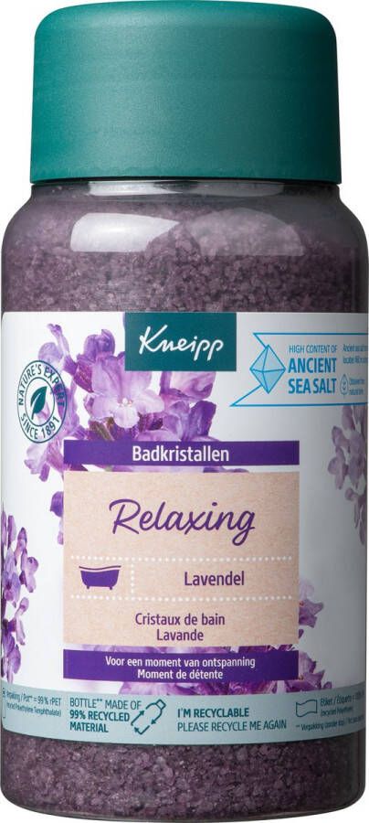 Kneipp Relaxing Badkristallen Badzout Lavendel Ontspannend 1 st 600 gram