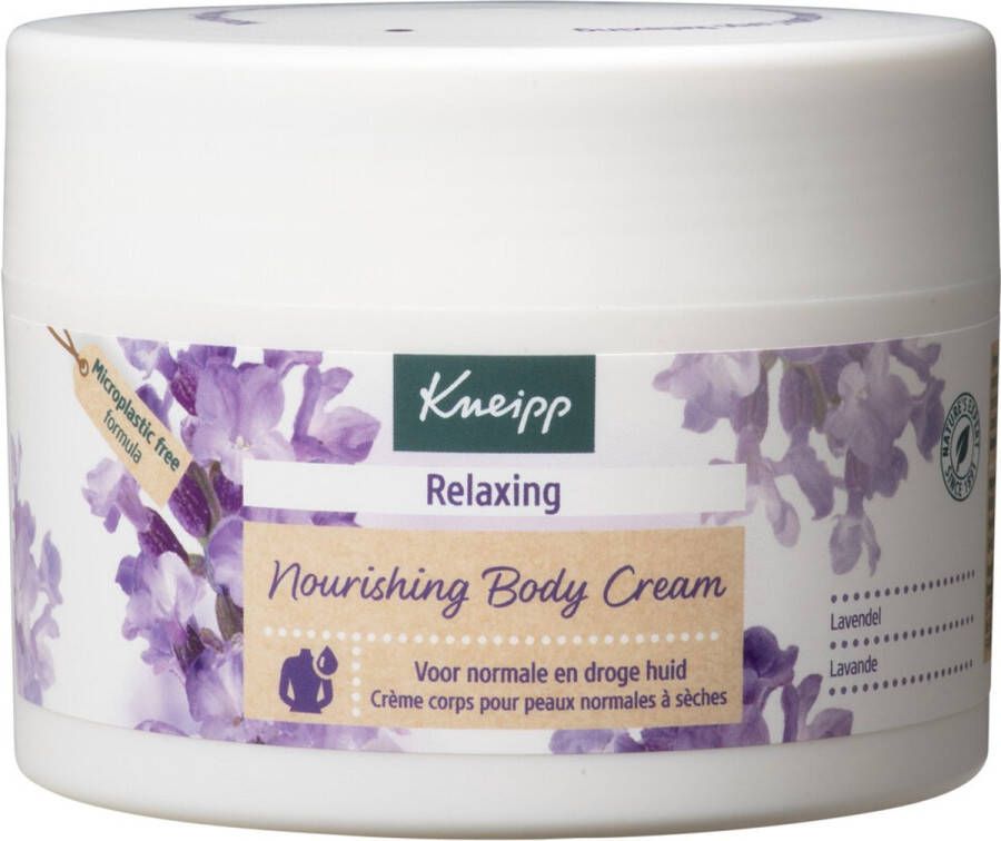 Kneipp Relaxing Body crème Body cream Lavendel Verzorgende werking Rustgevende geur 200 ml