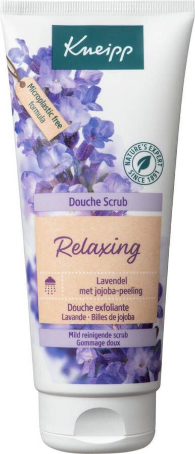 Kneipp Relaxing Douche scrub Lavendel Ontspannende bloemige geur Vegan 1 st 200 ml