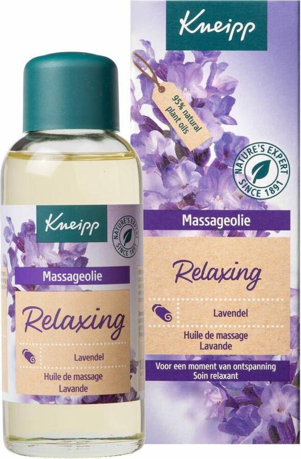 Kneipp Relaxing Massageolie Lavendel Vegan Voor een ontspannende massage 1 st 100 ml