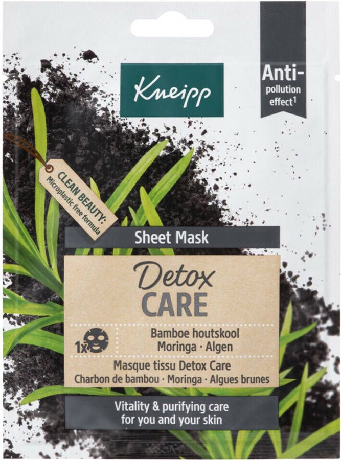 Kneipp Sheet Mask Gezichtsmasker Detox Care