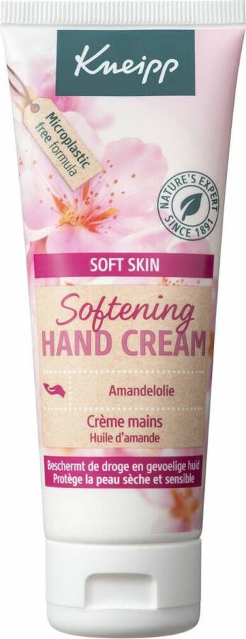 Kneipp Soft Skin Handcrème Amandelbloesem Met verzorgende geur Beschermt de handen tegen uitdrogen Vegan 1 st 75 ml
