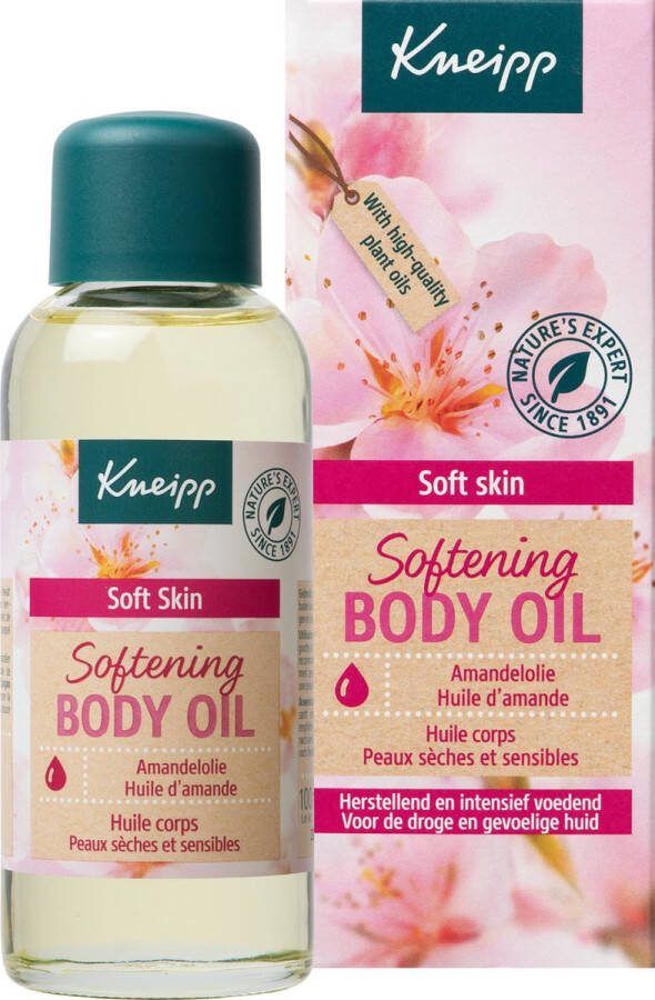 Kneipp Soft Skin Huidolie Amandelbloesem Voor een zachte en soepele huid Trekt snel in Vegan 1 st 100 ml