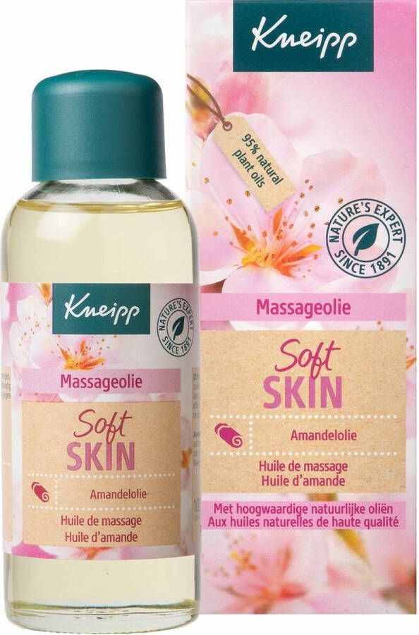 Kneipp Soft Skin Massageolie Amandelbloesem Voor een zachte en soepele huid Vegan 1 st 100 ml
