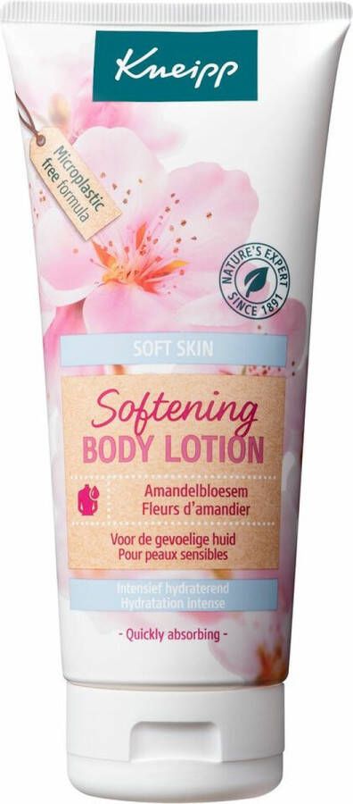 Kneipp Soft Skin Softening body lotion Amandelbloesem Intensief hydraterend Speciaal voor de gevoelige huid Vegan 1 st 200 ml