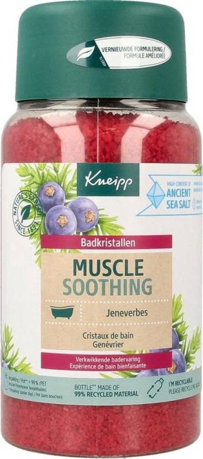 Kneipp x6 Muscle soothing badkristallen jeneverbes 600 Gram