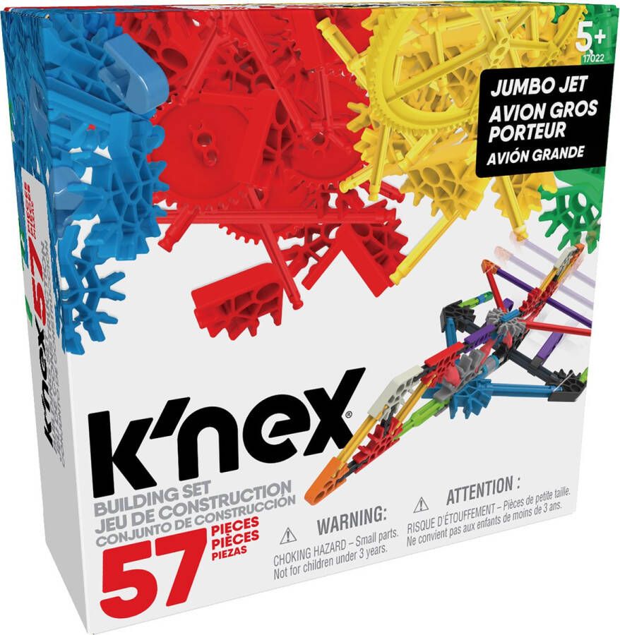 K'NEX Knex Imagine Jumbo Jet Building Set 57-delig constructieset