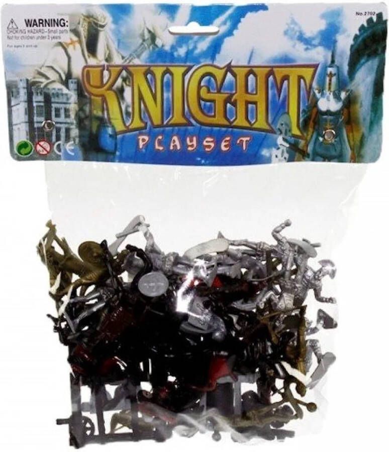 Knight ridder speelgoed met Kasteel- Kanon- Katapult- Ridders- Paarden- Geschut