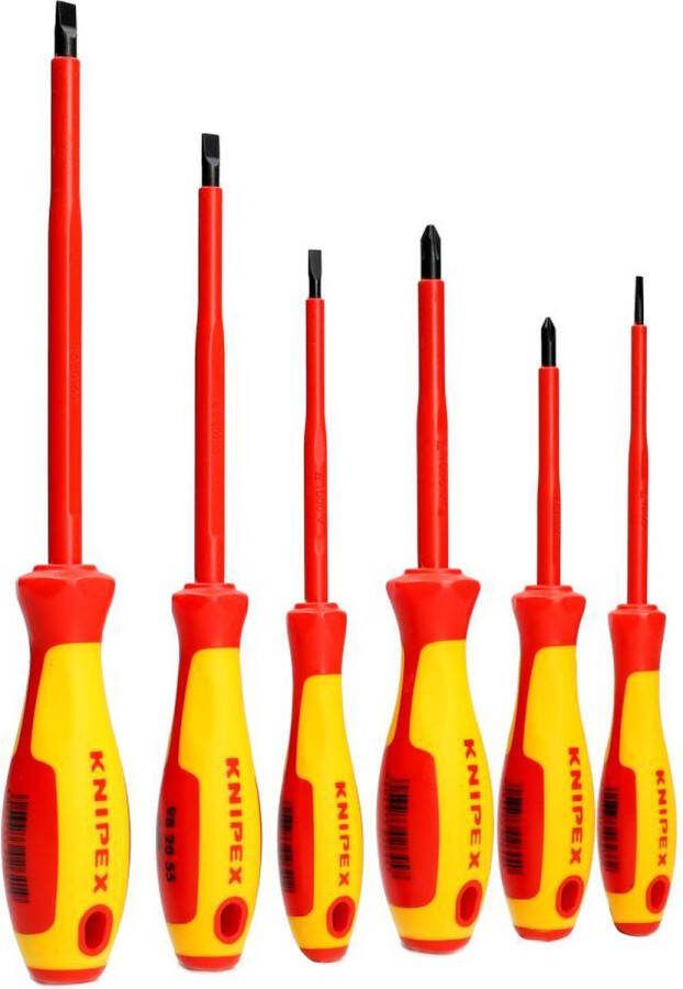 Knipex 00 20 12 V01 Schroevendraaier set VDE 6-delig