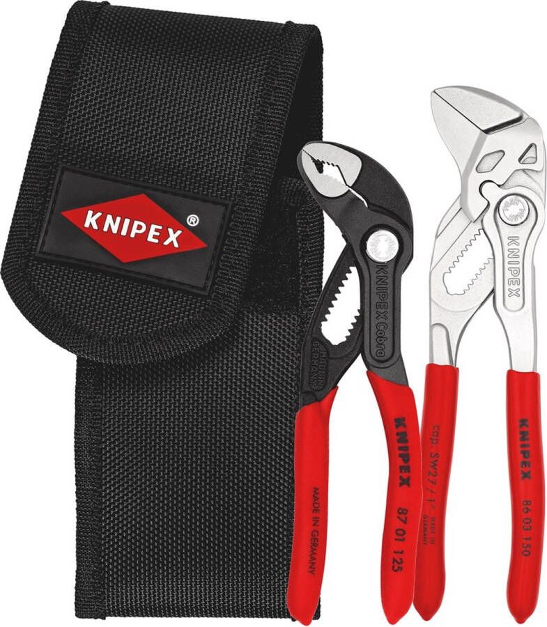 Knipex 002072V01 2-delige Tangenset in gordeltas