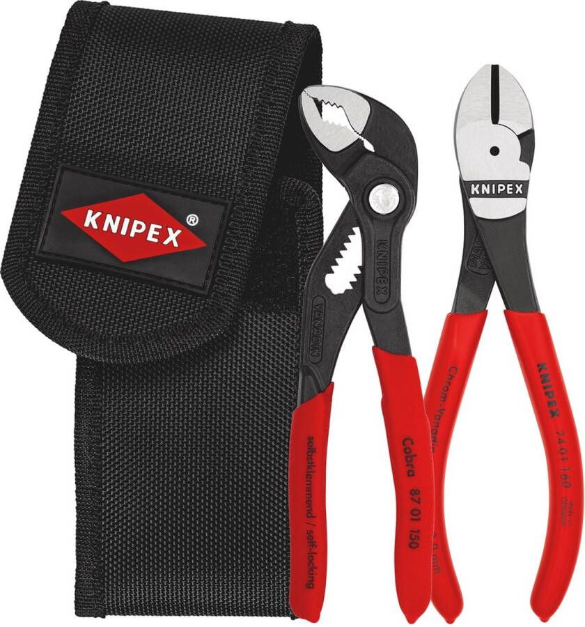 Knipex 002072V02 2-delige Mini Tangenset in gordeltas