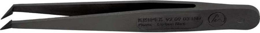 Knipex 92 09 03 ESD Pincet ESD 1 stuks Spits gebogen 45° fijn 110 mm
