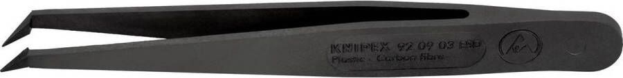 Knipex 92 09 03 ESD Pincet ESD 1 stuks Spits gebogen 45° fijn 110 mm