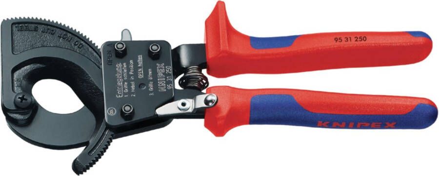 Knipex 9531250 Kabelschaar ratelprincipe 250mm