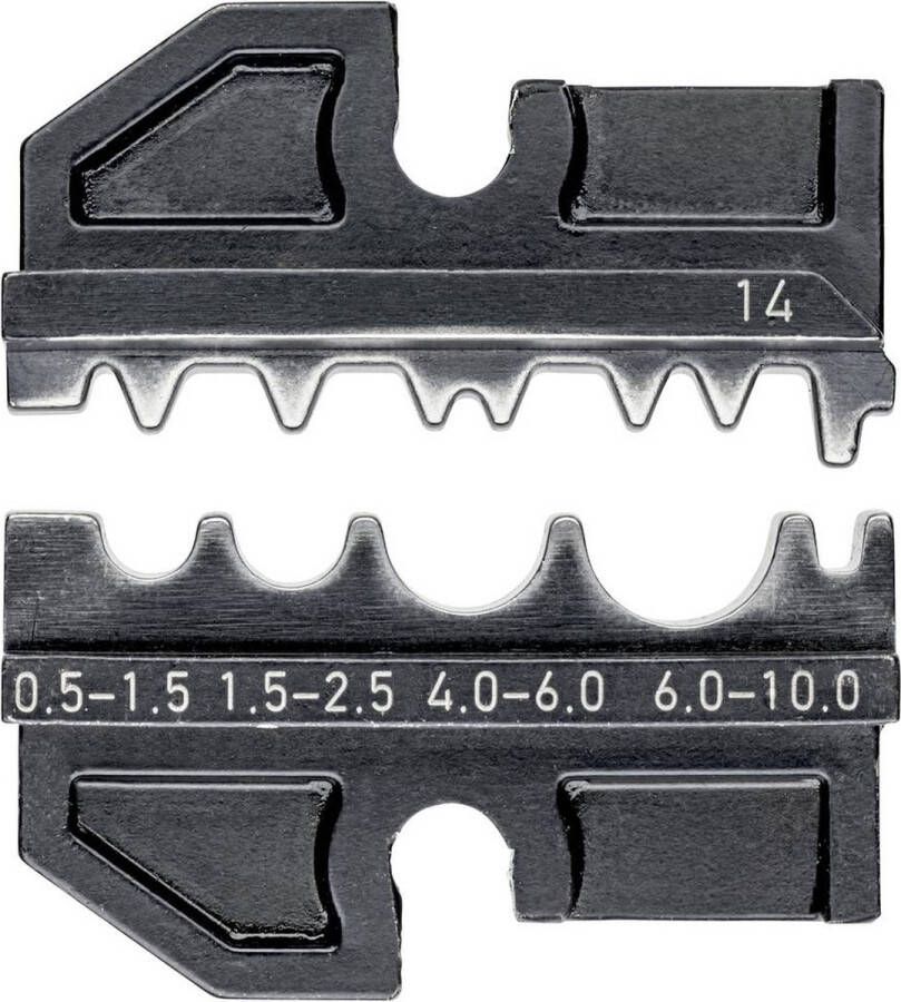 Knipex 97 49 14 Krimpinzet Ongeïsoleerde knelverbinders Ongeïsoleerde doorverbinders Ongeïsoleerde presverbinders 0.5