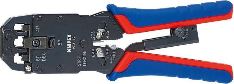 Knipex 975112 Krimptang voor Westernstekkers 200mm