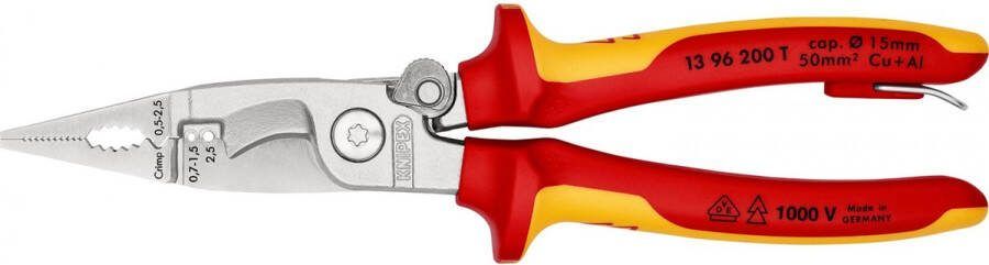 Knipex Scarica il file PDF 13 96 200 T Multifunctionele tang