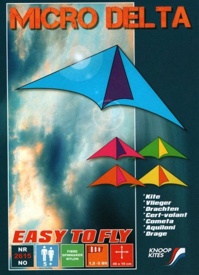 Knoop Kites Vlieger MICRO DELTA I 19x46 cmKnoop