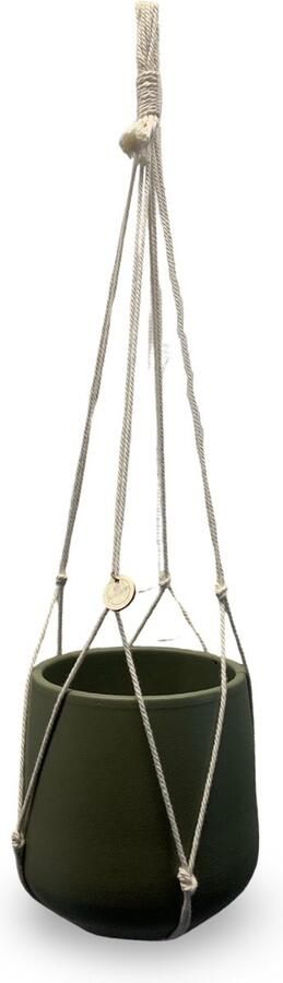 Knoopies Plantenhanger Zonder Kwast 60 cm Katoen Macramé Handgemaakt in Nederland Let op: Excl. Pot Inclusief Verzendkosten