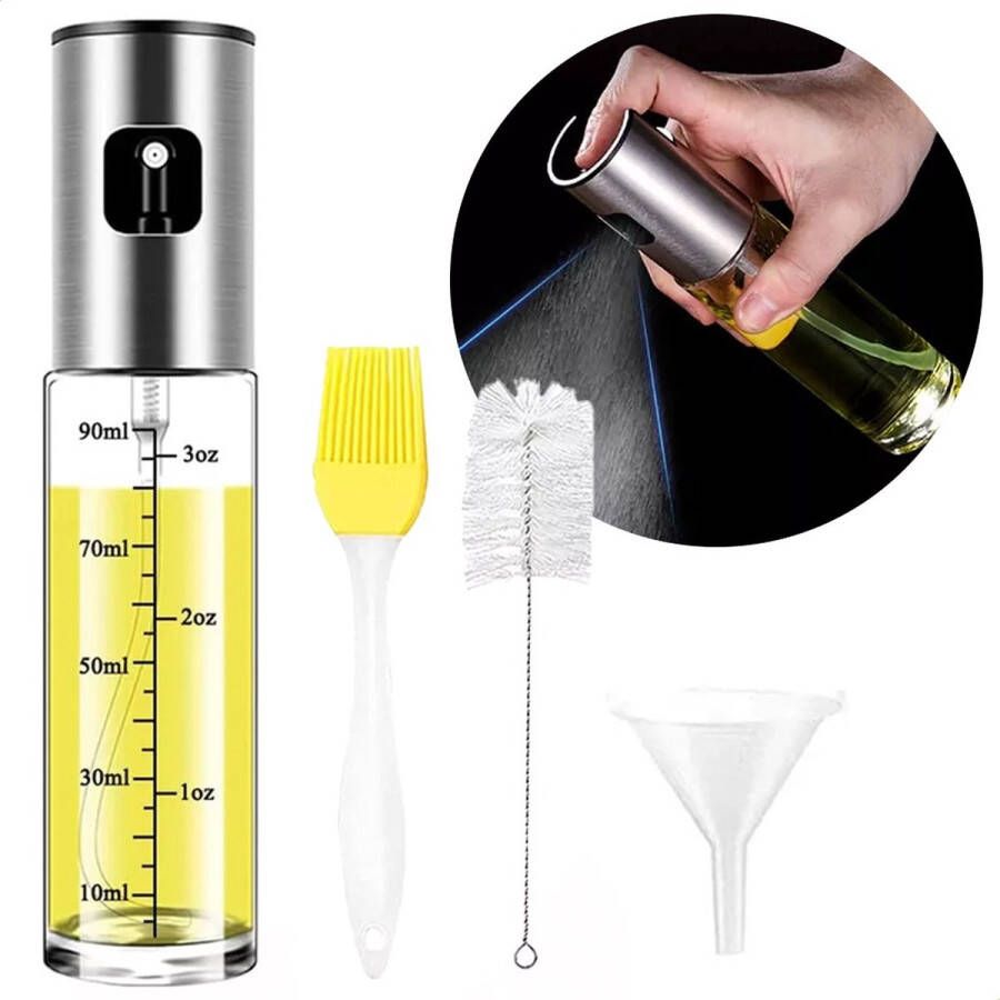 Knutz -Olijfolie sprayer set Oliefles Bakspray Olie verstuiver Cooking spray Olie sprayer Navulbaar