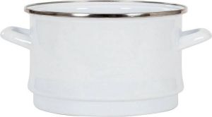 Kockums Vergiet Emaille 18 cm Wit