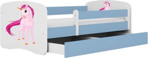 Kocot Kids Bed babydreams blauw eenhoorn zonder lade zonder matras 180 80 Kinderbed Blauw