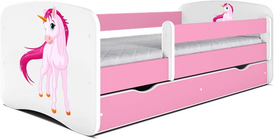 Kocot Kids Bed babydreams blauw prinses paard zonder lade met matras 180 80 Kinderbed Blauw