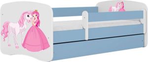 Kocot Kids Bed babydreams blauw prinses paard zonder lade zonder matras 180 80 Kinderbed Blauw