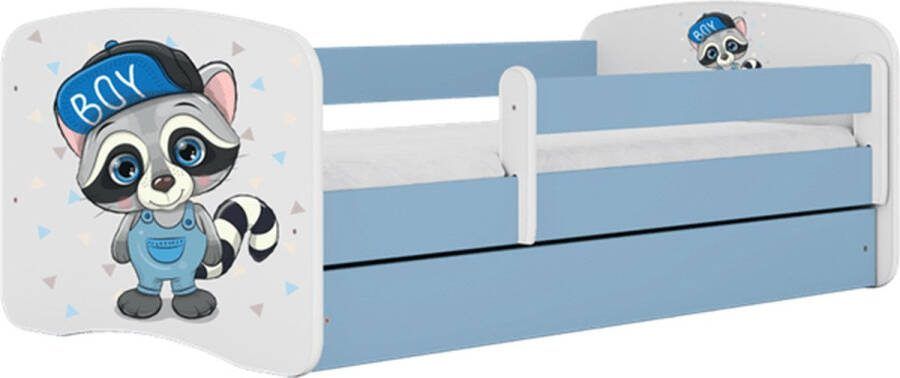 Kocot Kids Bed babydreams blauw wasbeer zonder lade met matras 160 80 Kinderbed Blauw