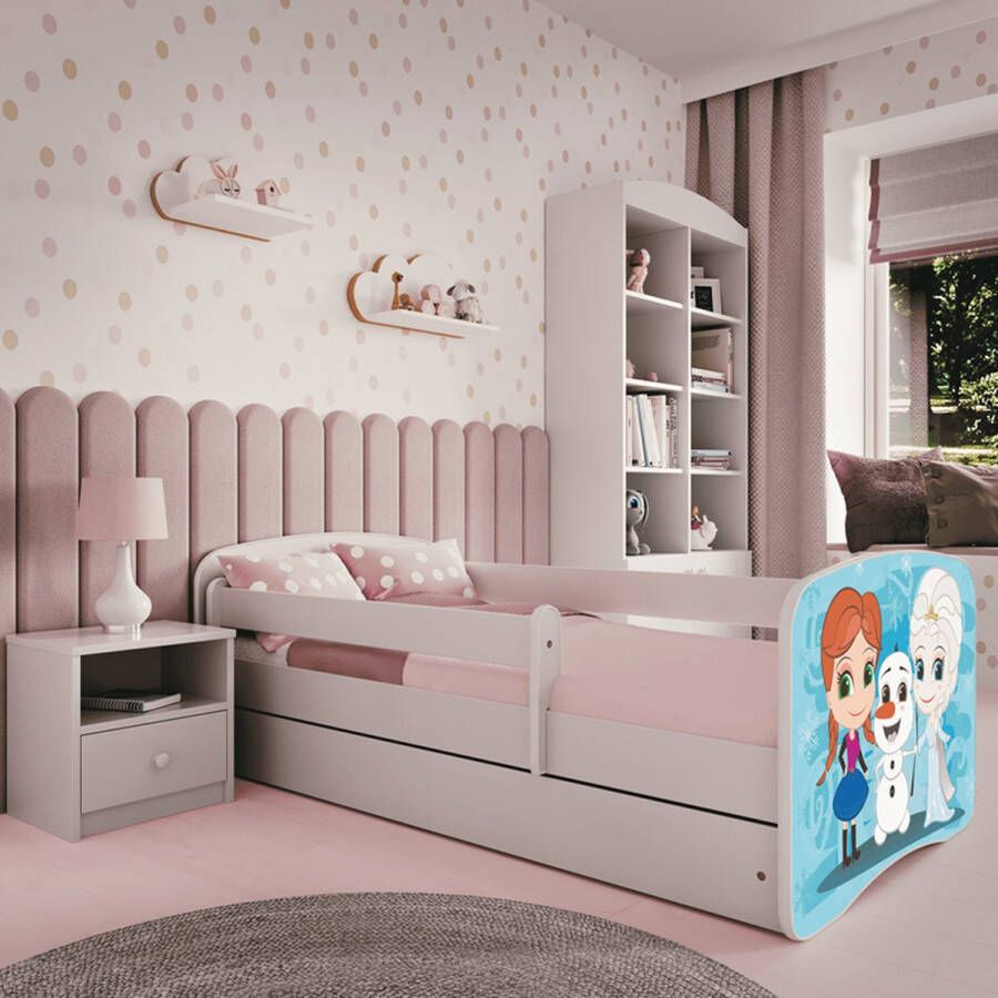 Kocot Kids Bed babydreams blauw Frozen zonder lade met matras 180 80 Kinderbed Roze