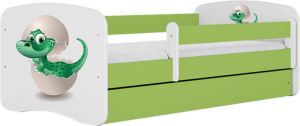 Kocot Kids Bed babydreams groen baby dino met lade zonder matras 180 80 Kinderbed Groen