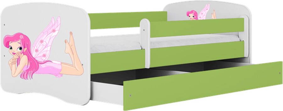 Kocot Kids Bed babydreams groen fee met vleugels met lade zonder matras 180 80 Kinderbed Groen